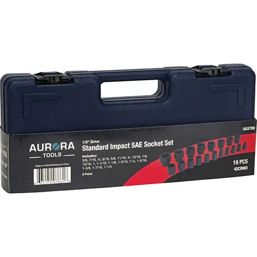 19-Piece Standard Impact SAE Socket Set