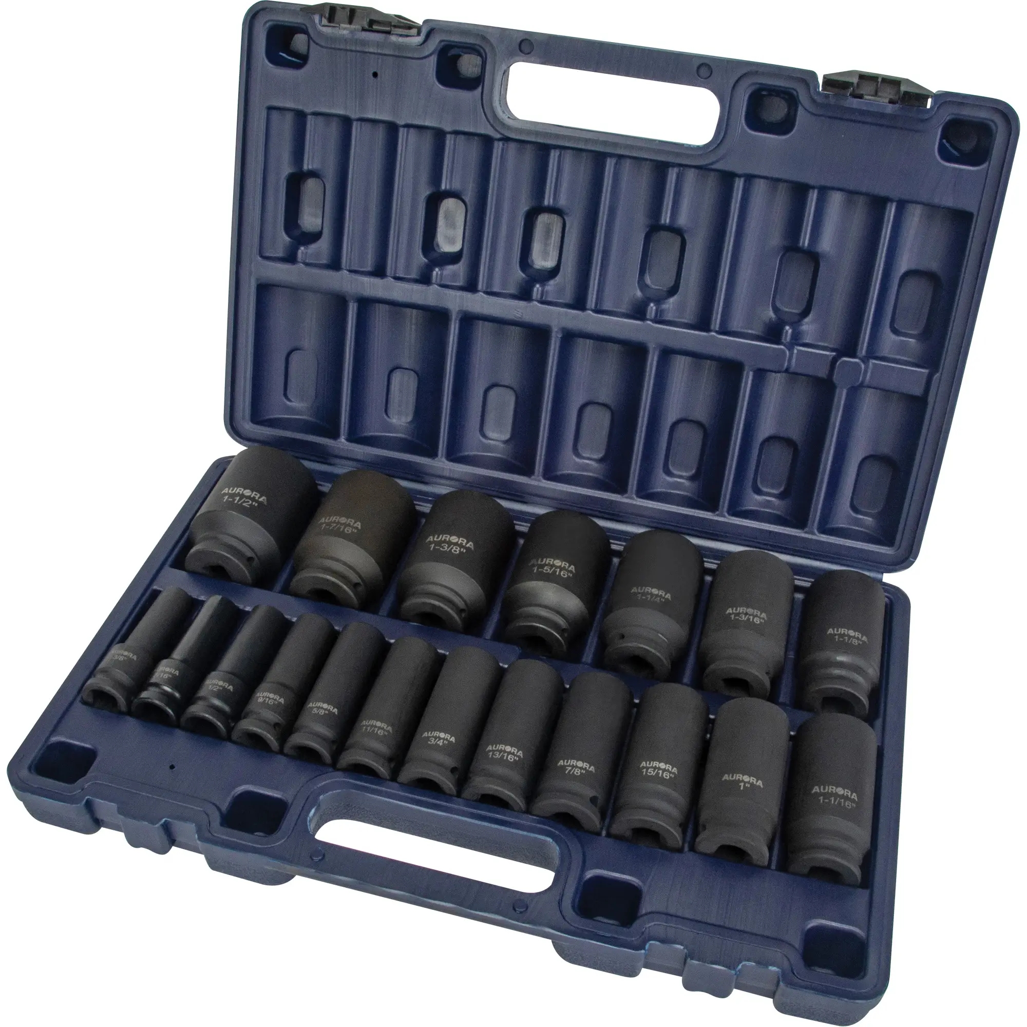 19-Piece Deep Impact SAE Socket Set