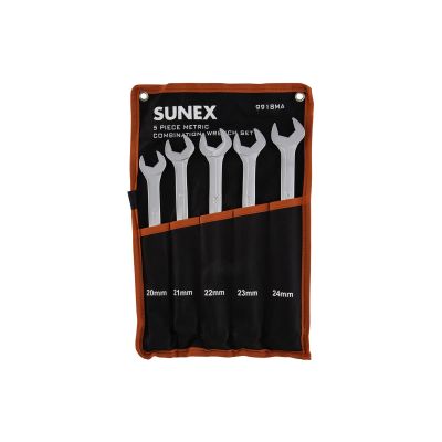 5-Piece Metric V-Groove Combination Wrench Set